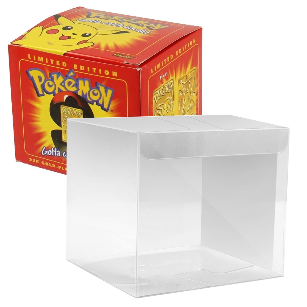 10PC Display Protector Box for Pokemon Burger King collection Protecting Case