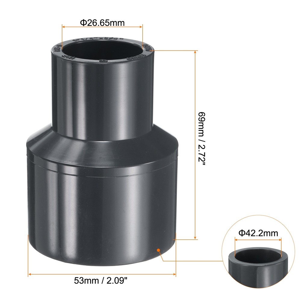 2pcs Reduce Coupling 1-1/4 x 3/4" Increaser/Reducer Coupling Pipe Fitting