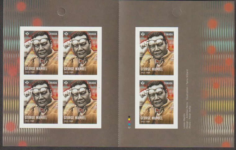 Canada carnet  BK817(3386A) George Manuel