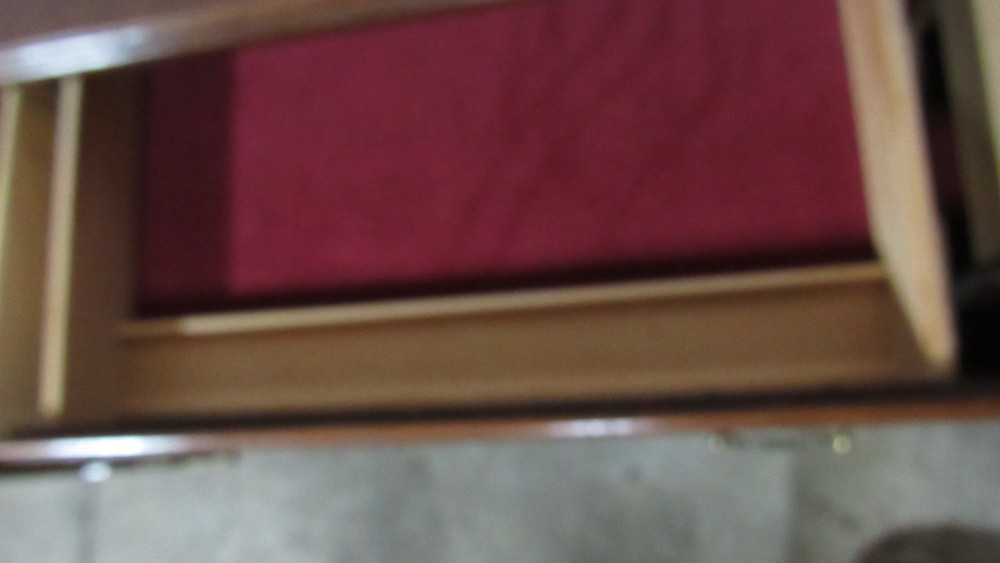 Mahogany Executive Desk Chippendale Banded Designer