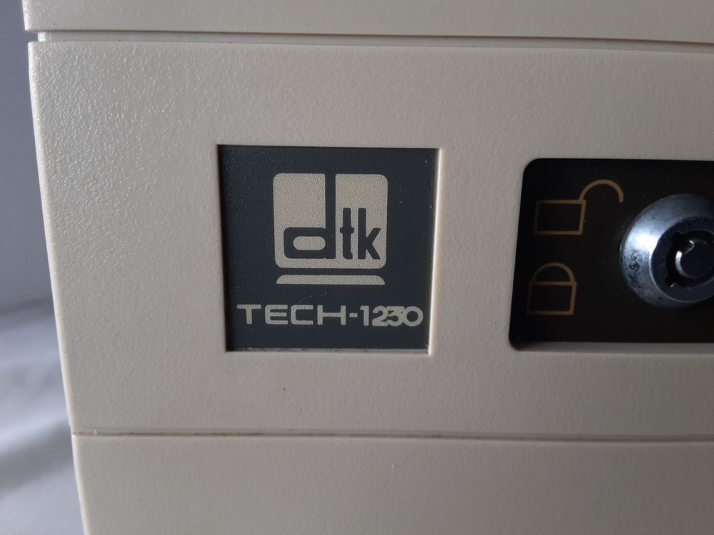 Vintage DTK Computer TECH-1230C Plus Hardcard II Retro Desktop PC - UNTESTED