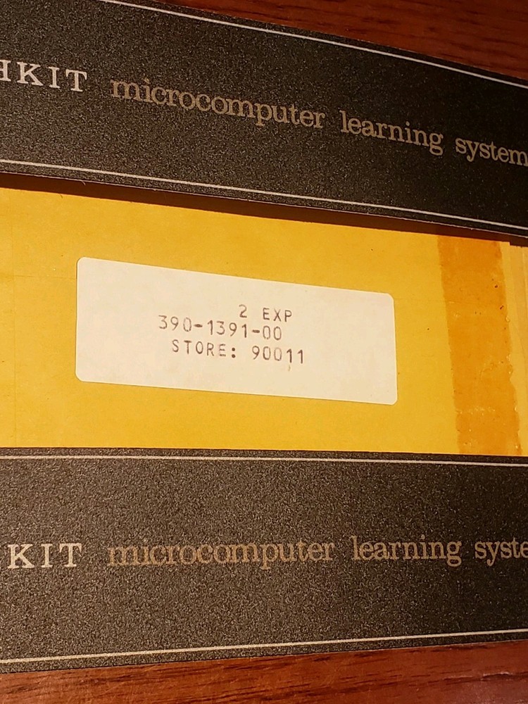 One New ET-3400 "Heathkit Label" #390-1391 for Microcomputer Learning System