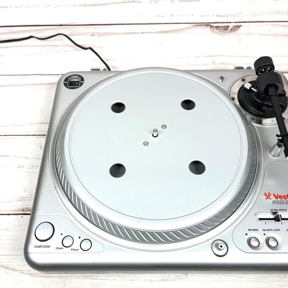 Vestax PDX-2000 Direct Drive Turntable Operation tested Silver