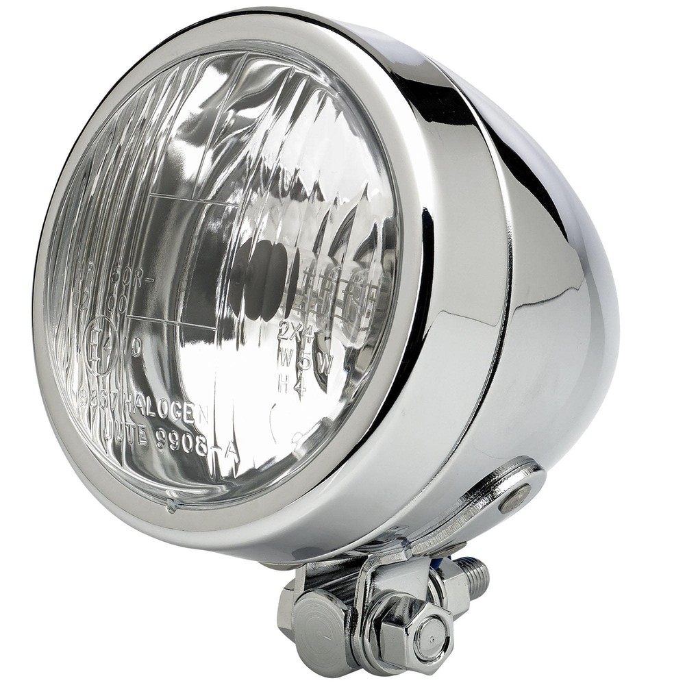 3-1/2" diameter Chrome Bottom Mount Headlight