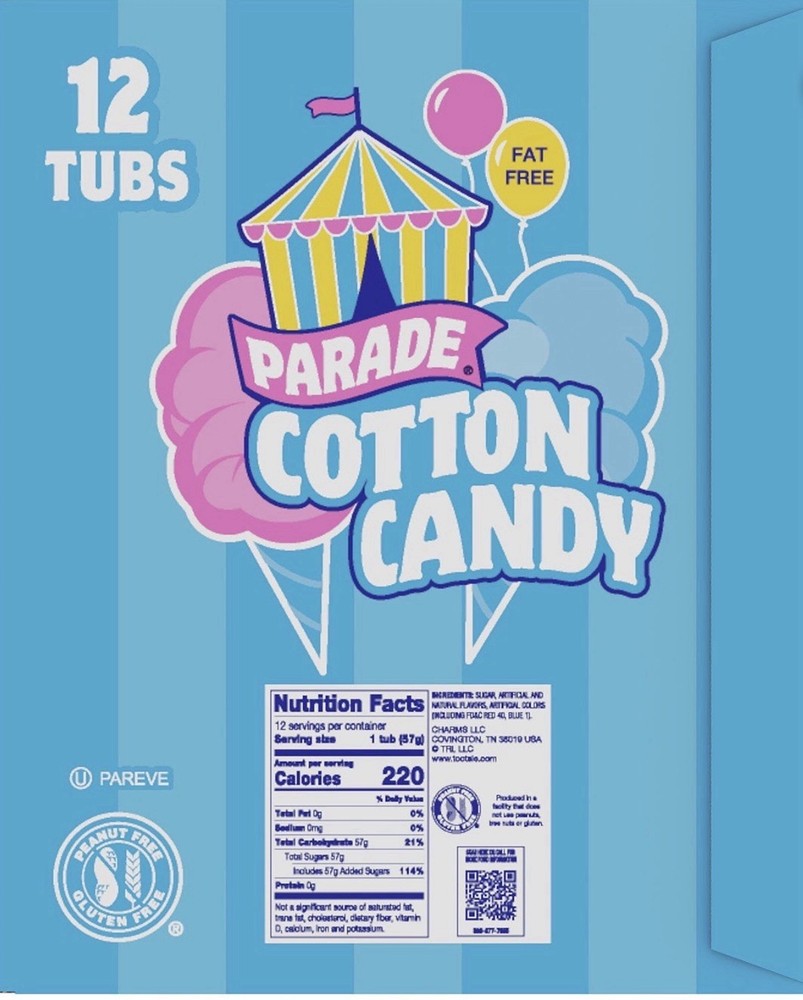 Parade Cotton Candy 12 Tubs