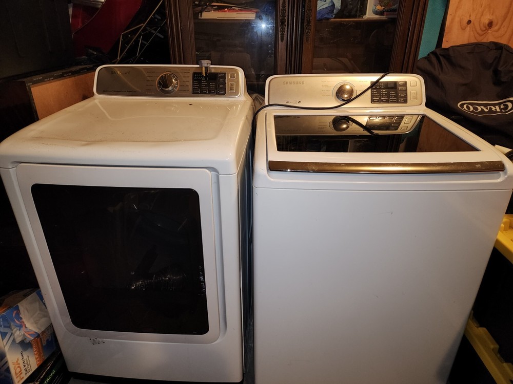 USED samsung white laundry set