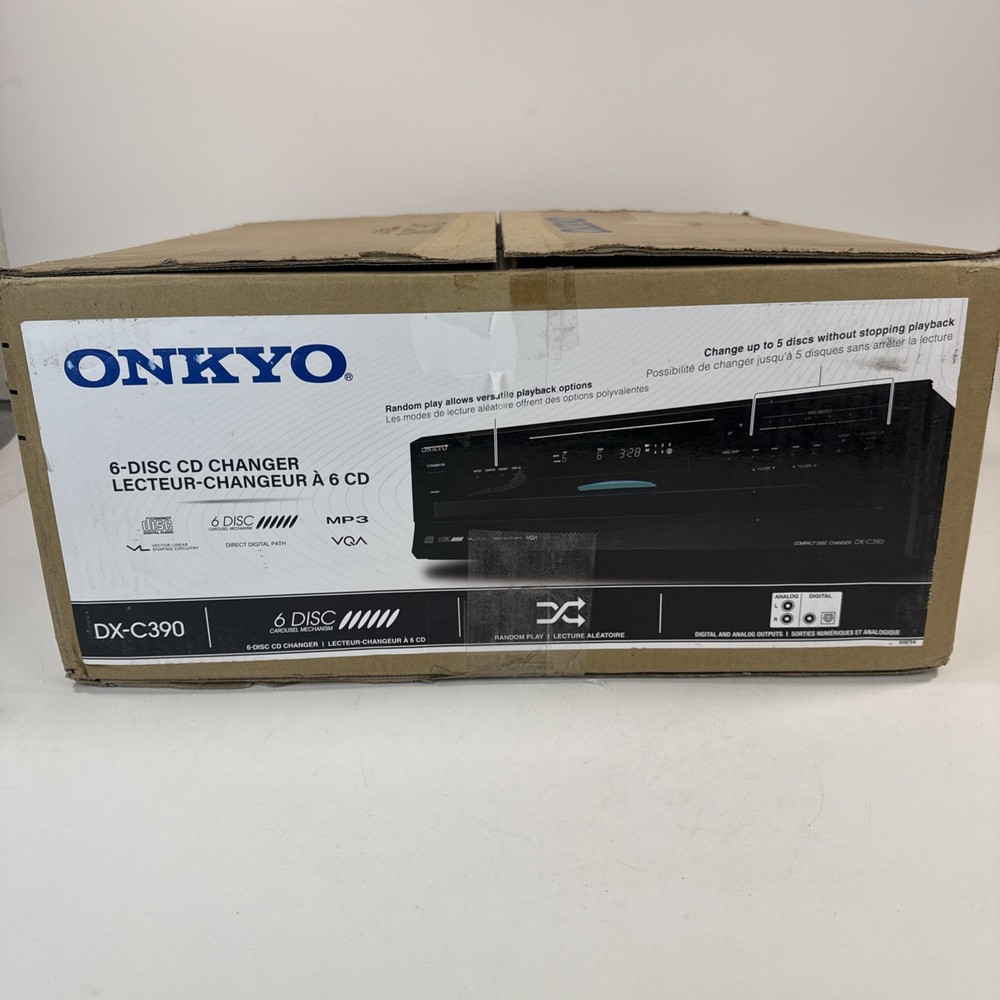 Onkyo 6-Disc Changer  DX-C390 CD Player Black