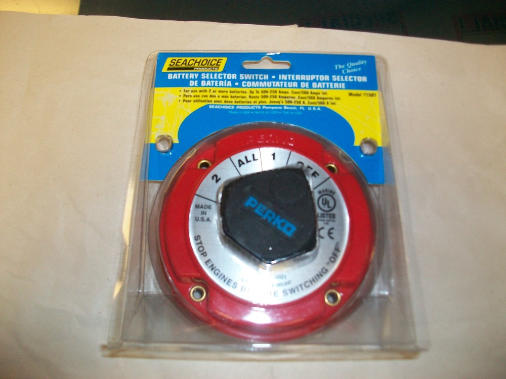 PERKO BATTERY SELECTOR SWITCH #8501 - SEACHOICE PACKAGING