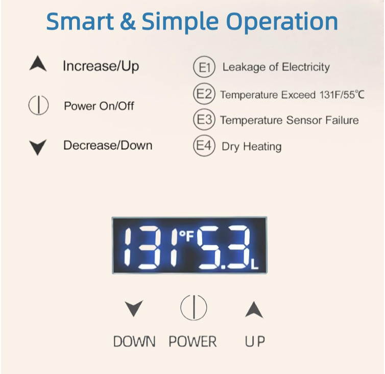 Tankless Water Heater Electric Whole House ECO Instant Hot On Demand 220/240v