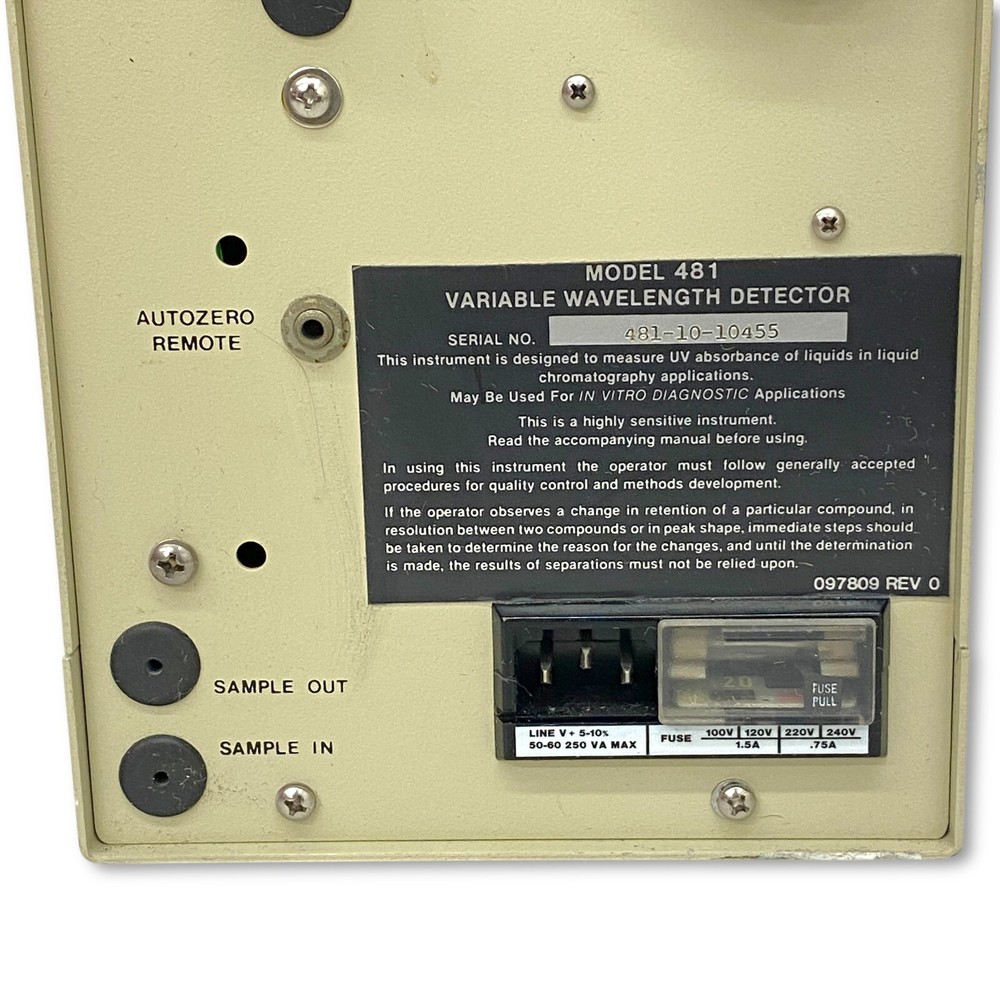 Millipore Waters Lambda Max 481 LC Spectrophotometer, Variable Wavelength Detect