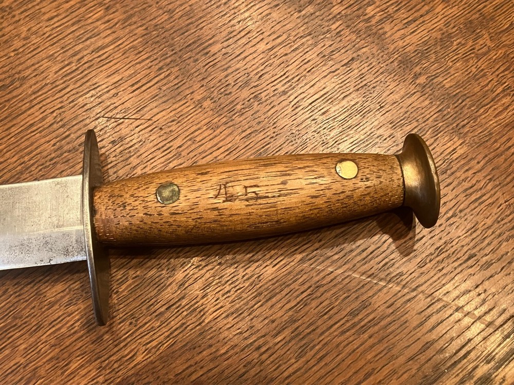 WWII WW2 BCD variant combat fighting knife with shortened M6 sheahte