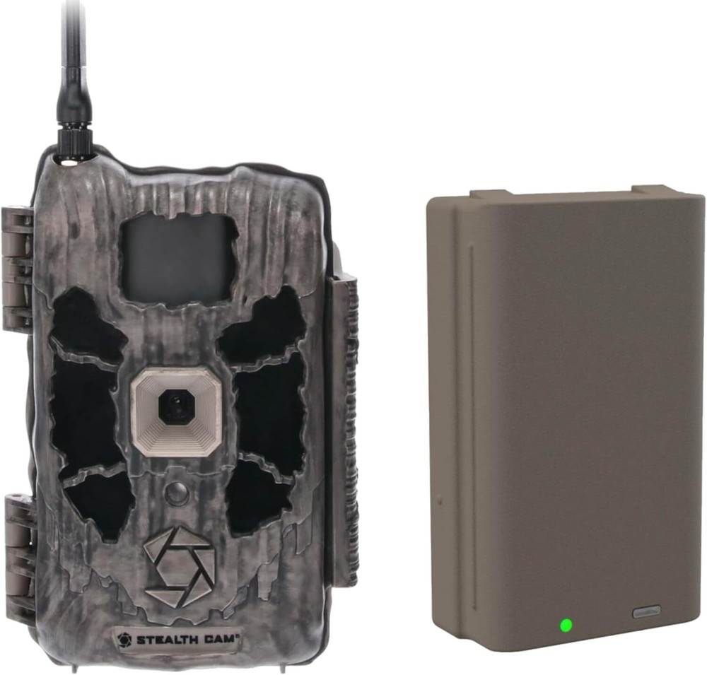 Stealth Cam Deceptor Max Cellular Trail Camera & FieldMax Lithium Battery