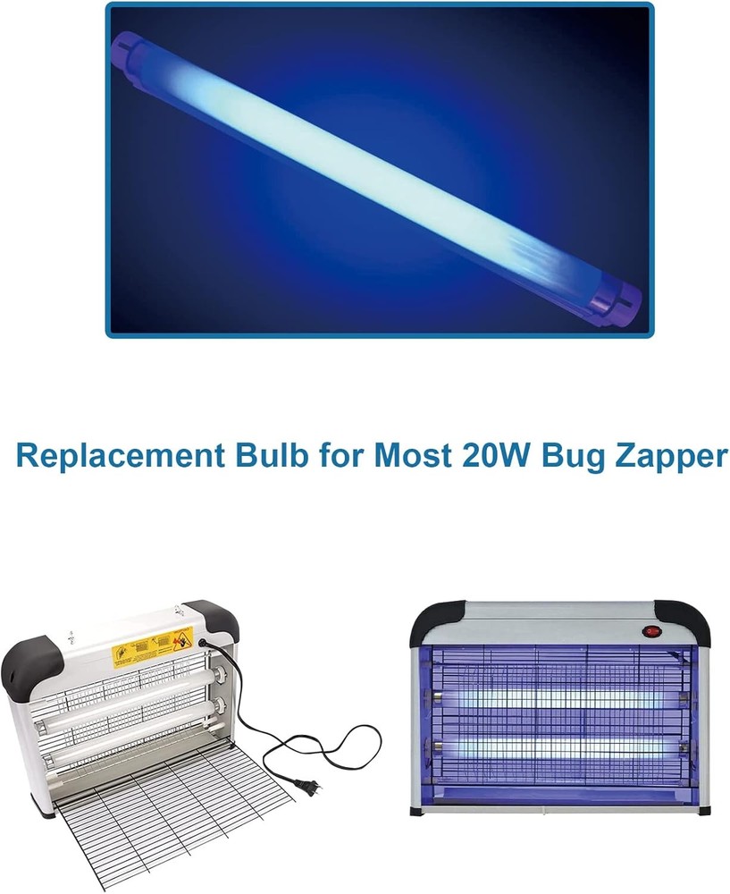 2 Pack Bug Zapper Replacement Light Bulb 10W for 20W Indoor Bug Zapper