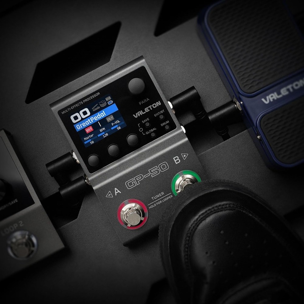 GP-50 Multi-Effects Processor | NAM & IR Loader with 100+ HD Effects, 9 Simul...