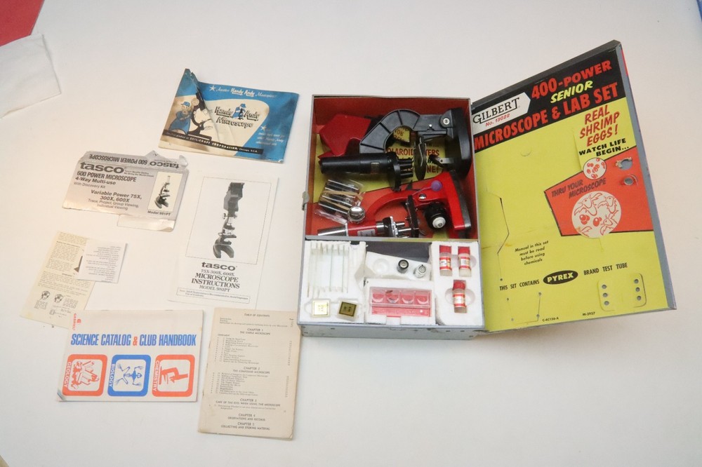 Gilbert Microscope and Lab Set - Original Metal Case, Microscope, ex scope 13022