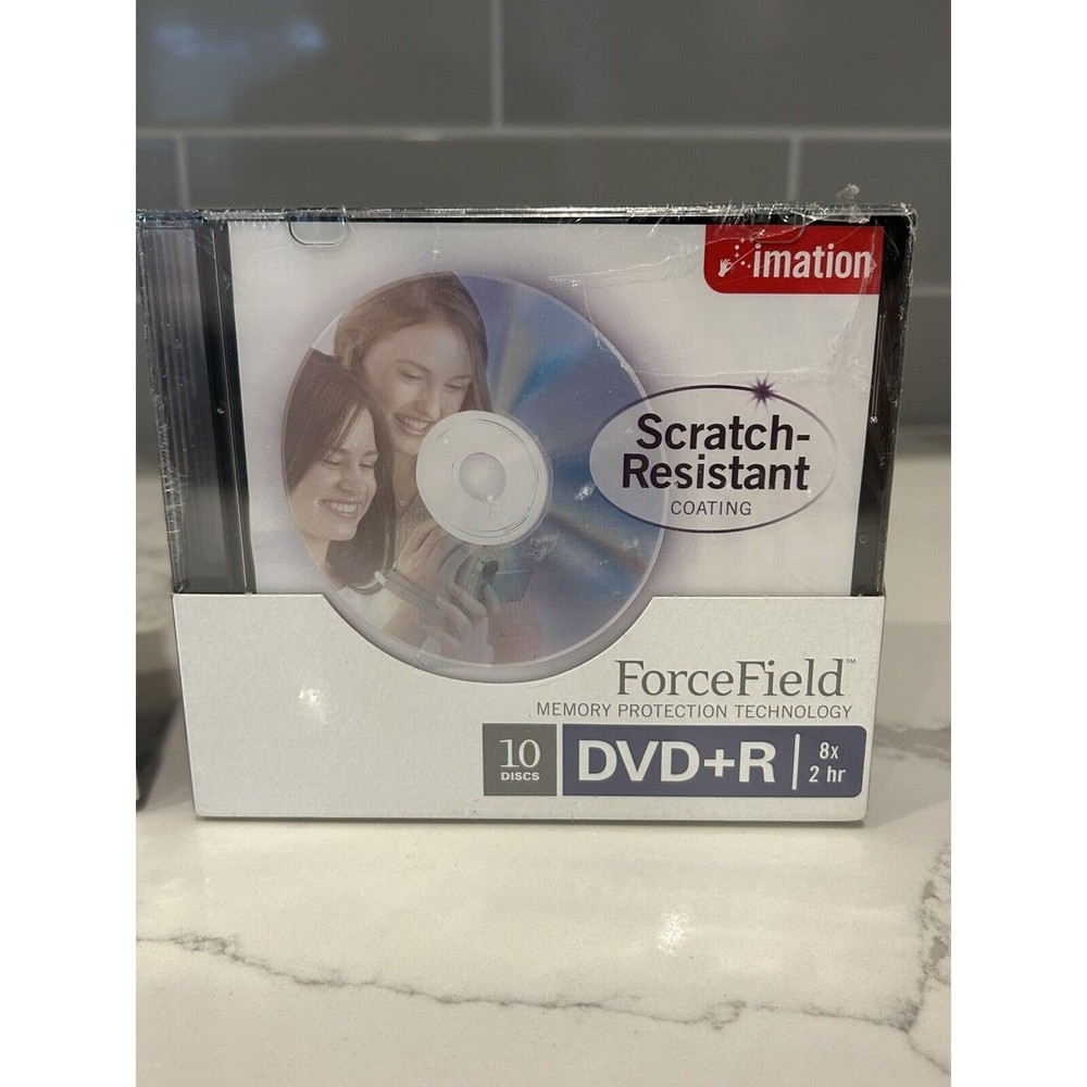 Imation Scratch Resistant Forcefield 2 5PK DVD+R Discs Memory Protection Durable