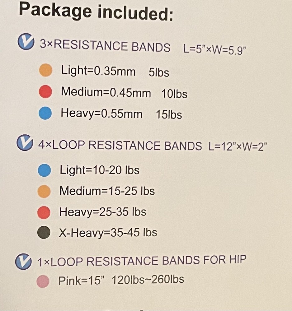 Kootek Resistance Band Set