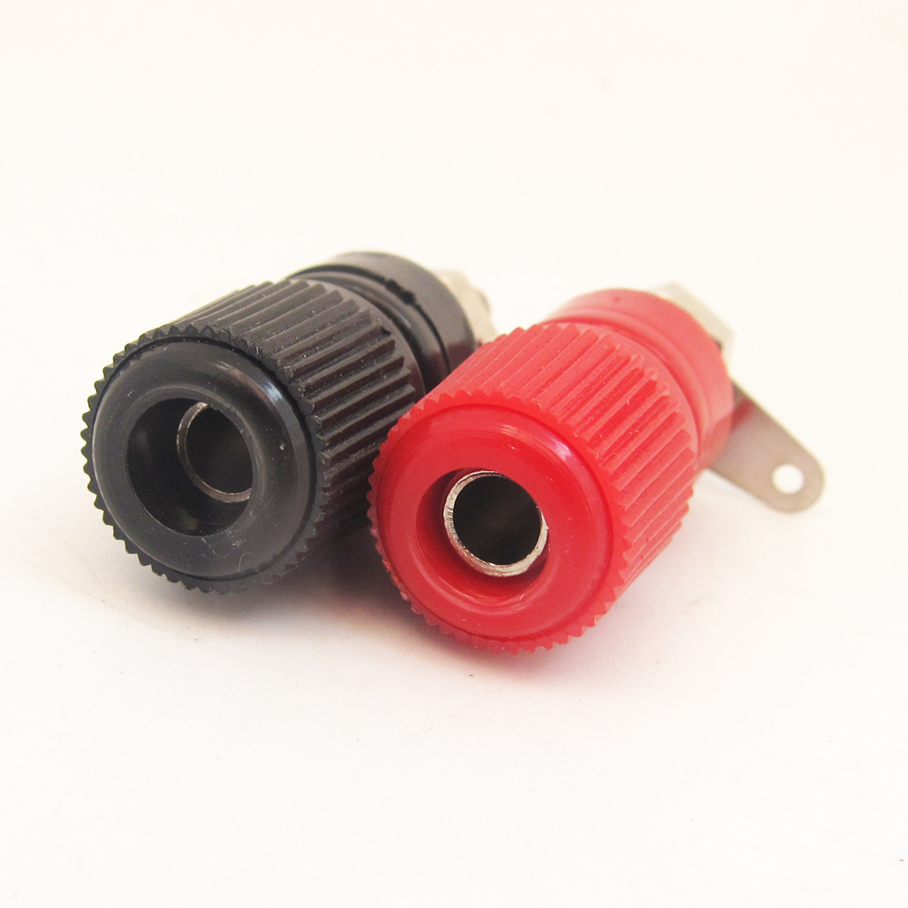4pairs Copper Audio Speaker Terminal Socket Binding Post For 4mm Banana Plug