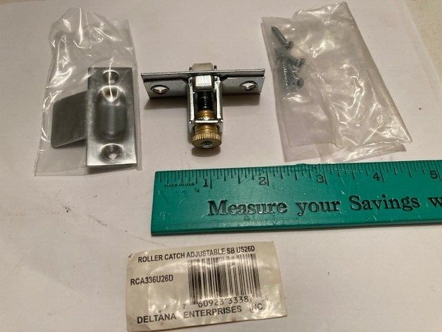 SOLID BRASS - ADJUSTABLE DELTANA #RCA336U26D 2 1/4" X 7/8" ROLLER CATCH BC