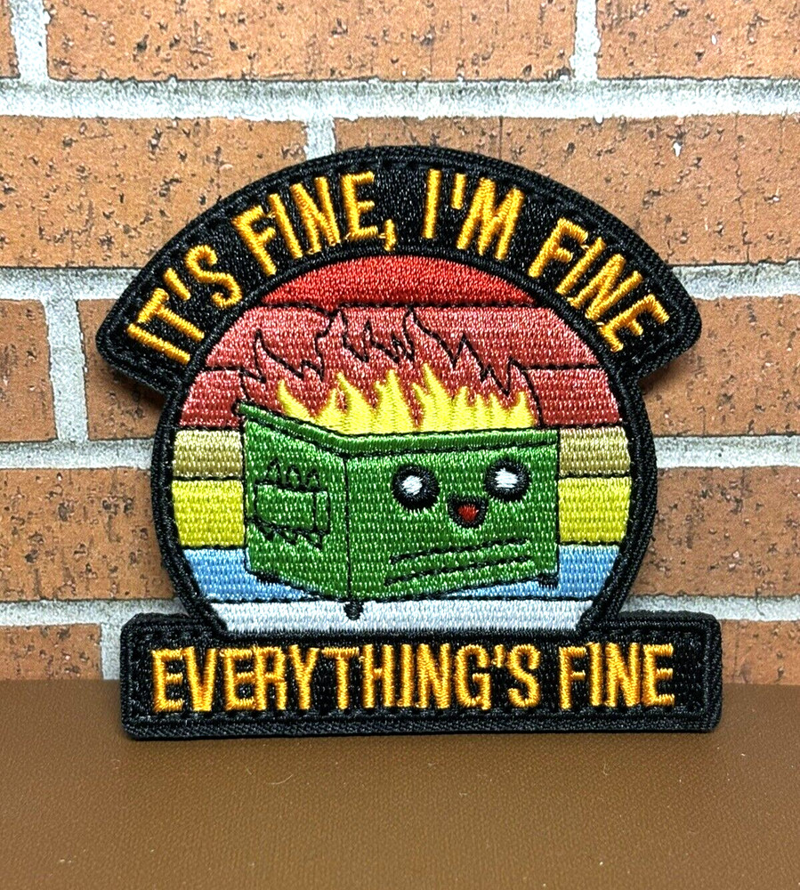 Tactical Morale Patch - It's Fine I'm Fine Patch - Everything is Fine Patch