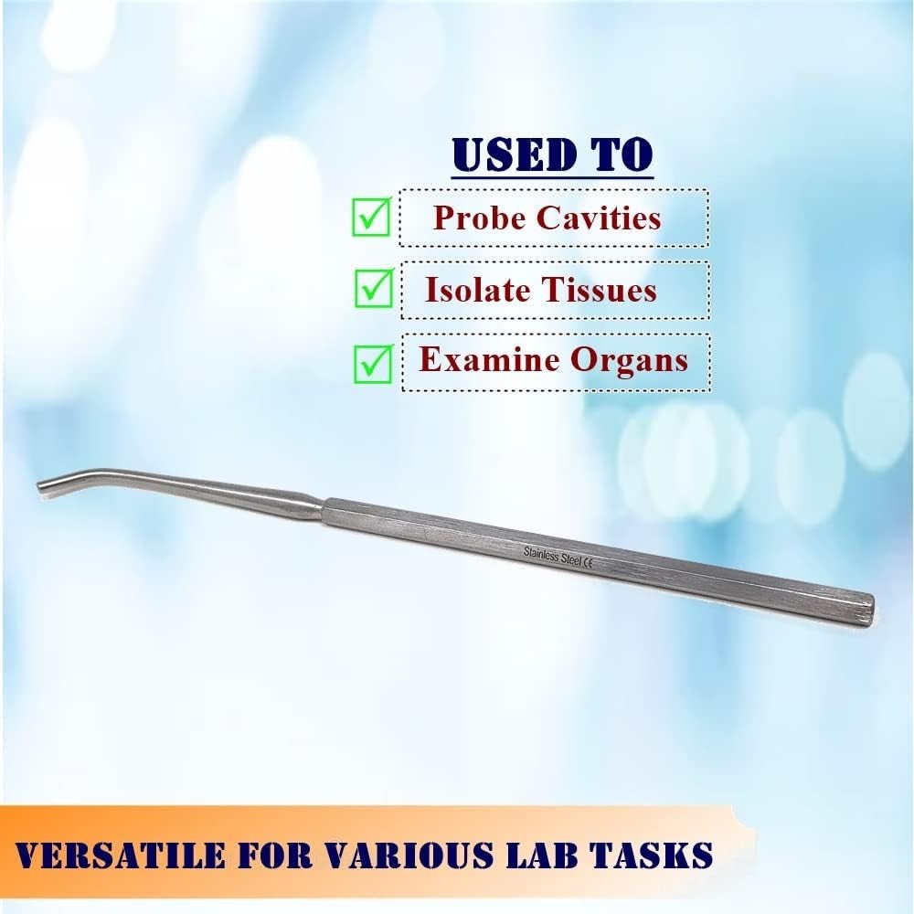 Seeker Mall Probe with Bent Ends Blunt Tips for Students Lab Technicians