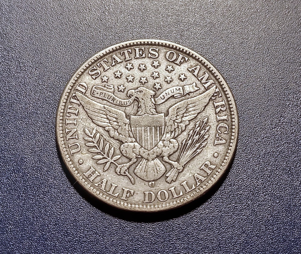 XF 1908-O Barber Half Dollar