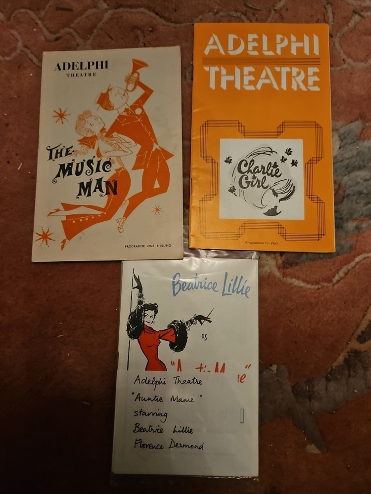 3 'Adelphi' Theatre Programmes