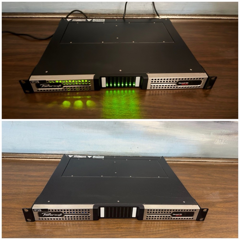 Powersoft Quattrocanali 1204 DSP+ETH Power Amplifier Working Great