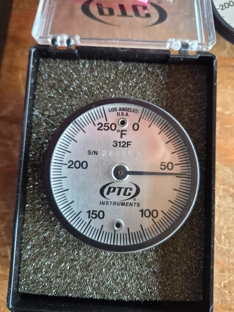 PTC Model 312F, 0-250 Degrees F Thermometer
