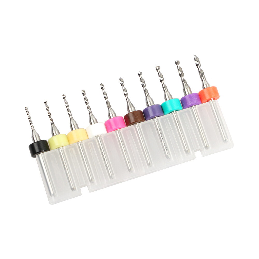 40X Carbide Micro Drill Bits 0.1-2.0mm PCB Driiling Bit for CNC Engraving