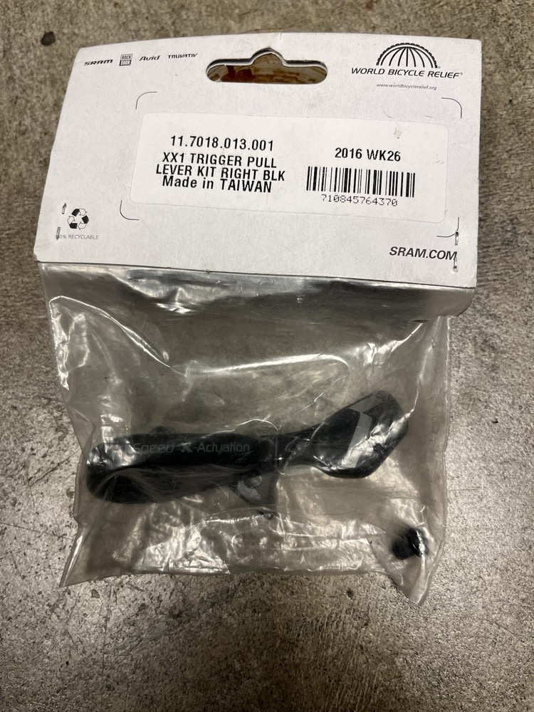 Sram XX1 Trigger Pull Lever Kit Black, Right (Carbon Thumb Lever)