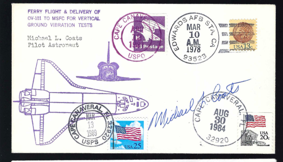 Michael Coats signed cover NASA Space Shuttle Astronaut