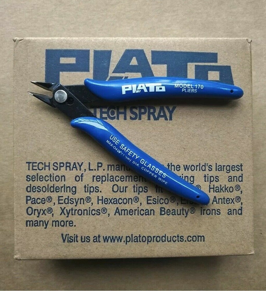 New ELECTRICAL WIRE CUTTING TOOL PLATO MODEL 170 SHEARS SNIPS SIDE CUTTERS USA