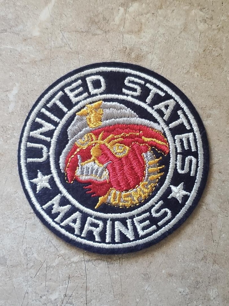 VINTAGE USMC BULLDOG PATCH 3 1/2"