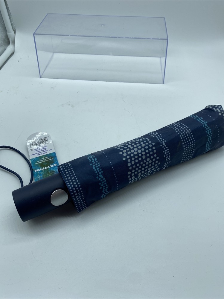 Navy Grey SkyTech FOLDING UMBRELLA RT-852 RAINTECH Automatic Mini