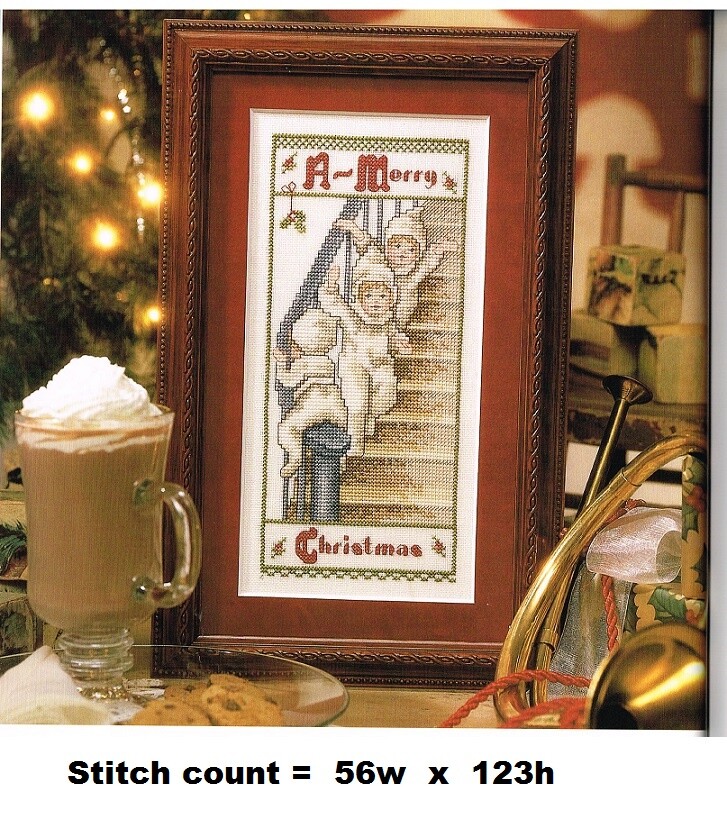 A MERRY CHRISTMAS CROSS STITCH  PATTERN  ONLY    #959