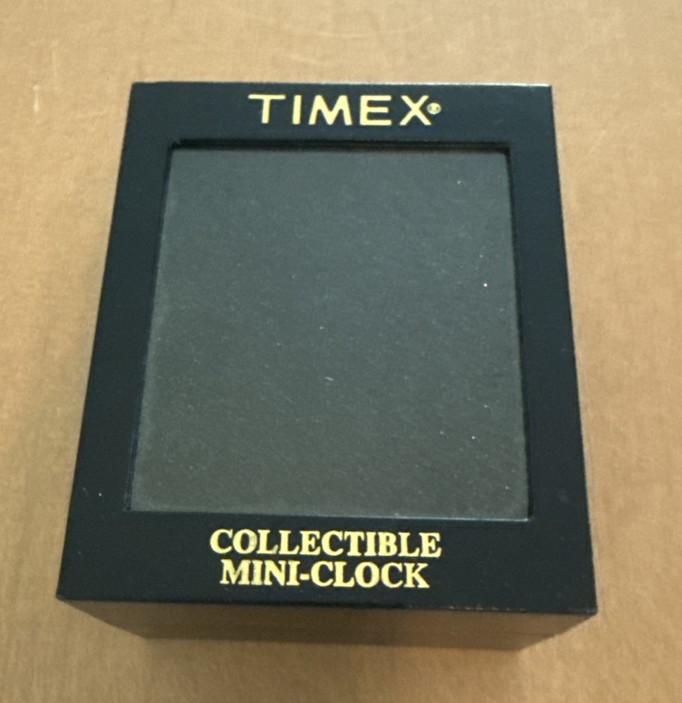 Timex Miniature Sewing Machine Pewter Clock 3”