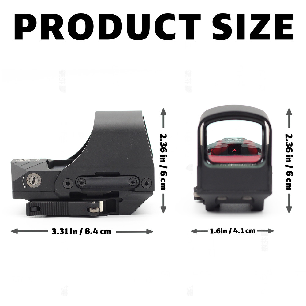 510C Red Dot Reflex Sight 2 MOA Dot/64 MOA Circle Multi-Reticle w/ Solar