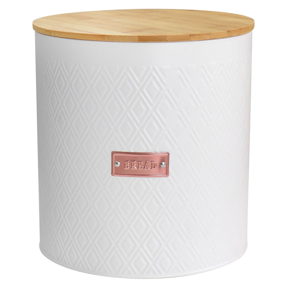 4 Piece Iron Canister Set in White