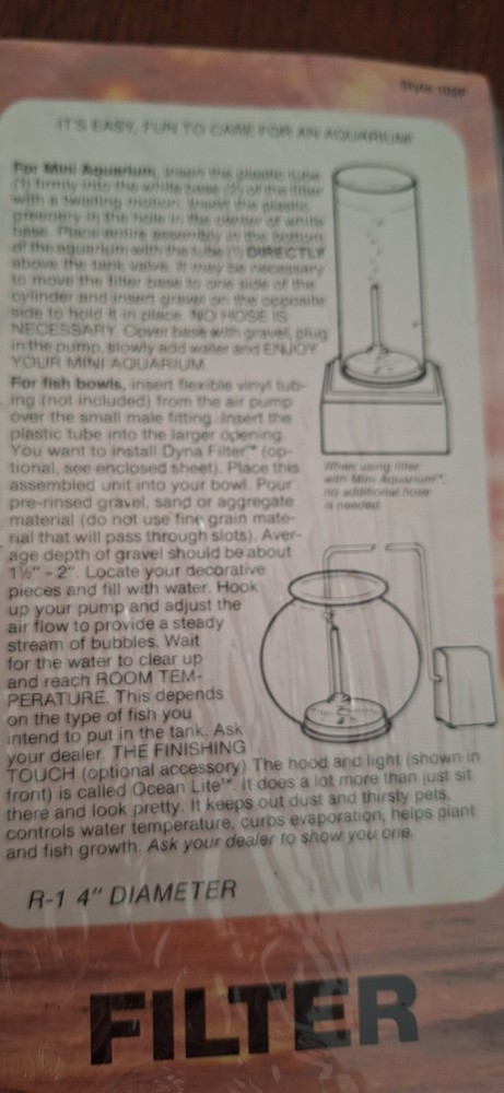 Dynamic Pet Products 4" round underground filter