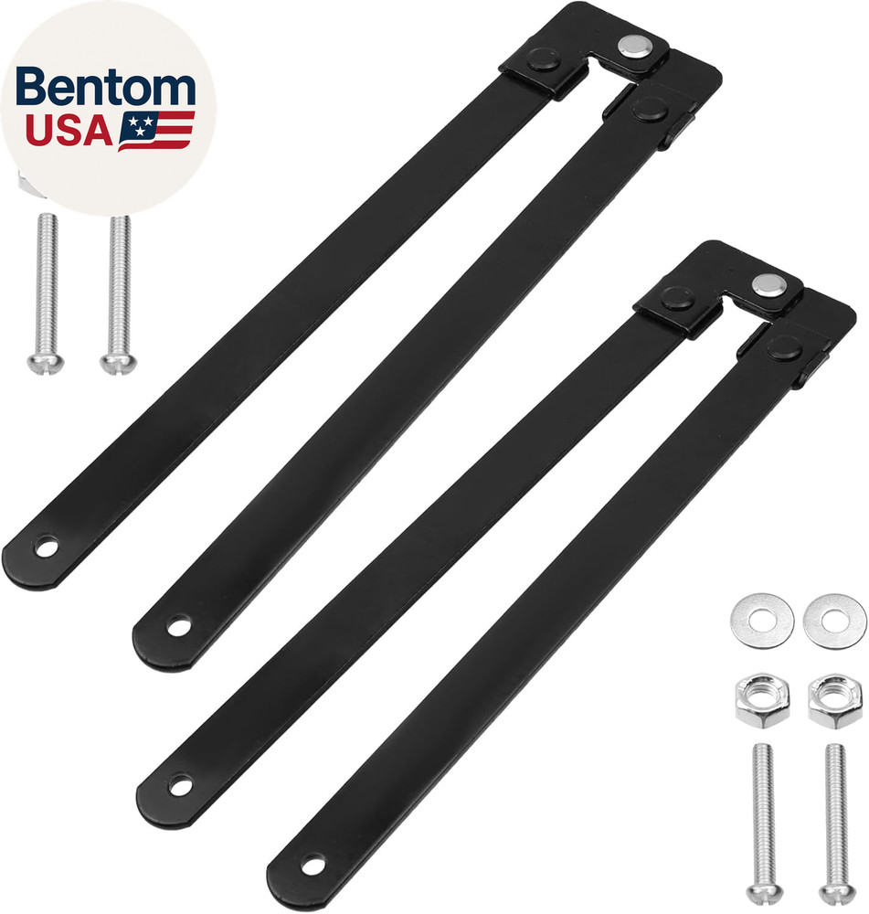 2Pcs Folding Step Ladder Hinge Replacement Kit Black Herringbone Ladder Tie Rod