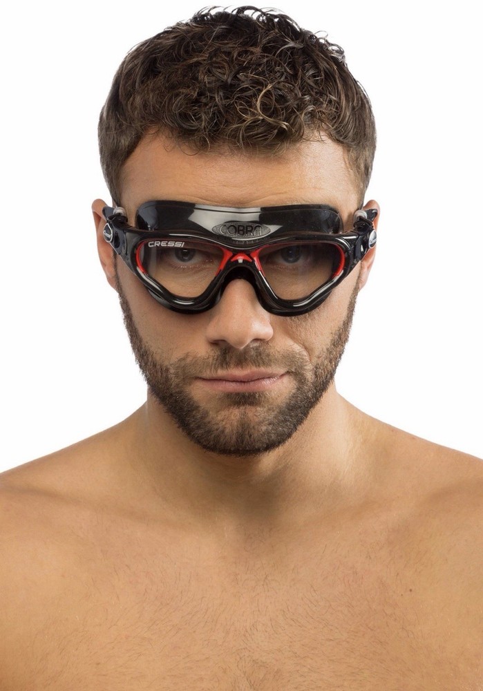 Cressi Cobra Swim Goggle Black/Red