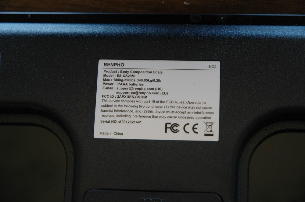 RENPHO ES-CS20M Smart Scale – Tested & Working - Lightly Used
