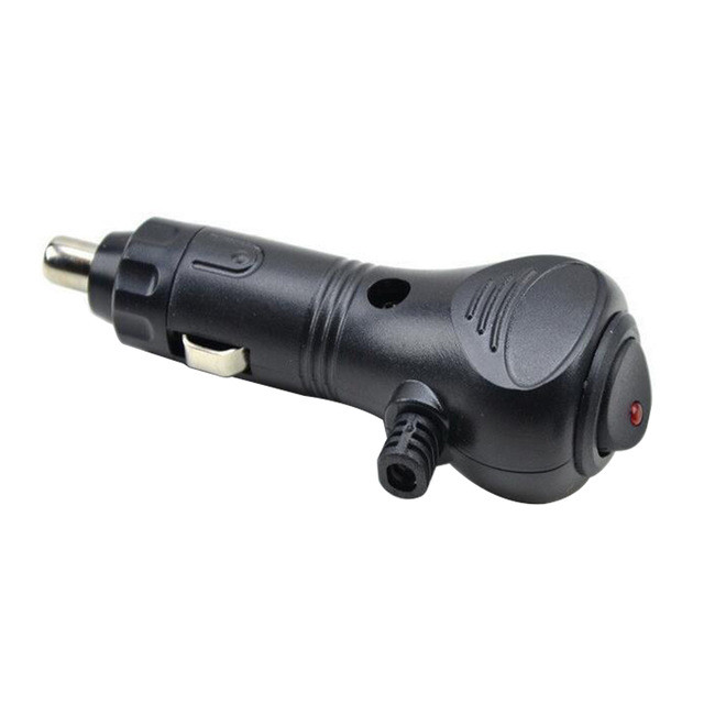12V DC Car Cigarette Lighter Cable Adapter Plug with LED Status On/Off Switch
