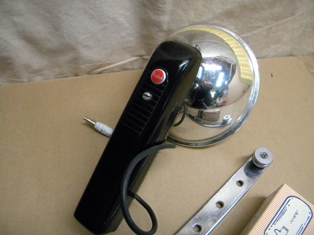 Vintage Kodak Flash Attachment and Bracket & Bulb for Unknown Camera