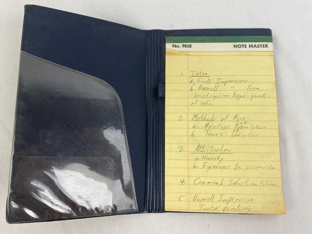 1969 Strategic Air Command First Team Notebook Offutt US Air Force & Itinerary