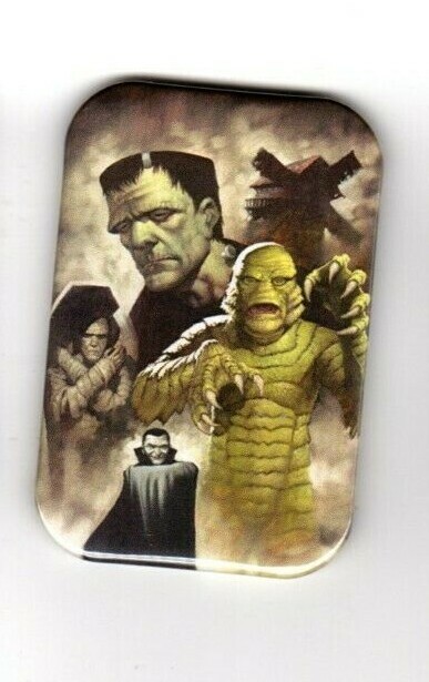 UNIVERSAL MONSTERS 2 REFRIGERATOR MAGNET 2" X 3" WITH ROUNDED CORNER