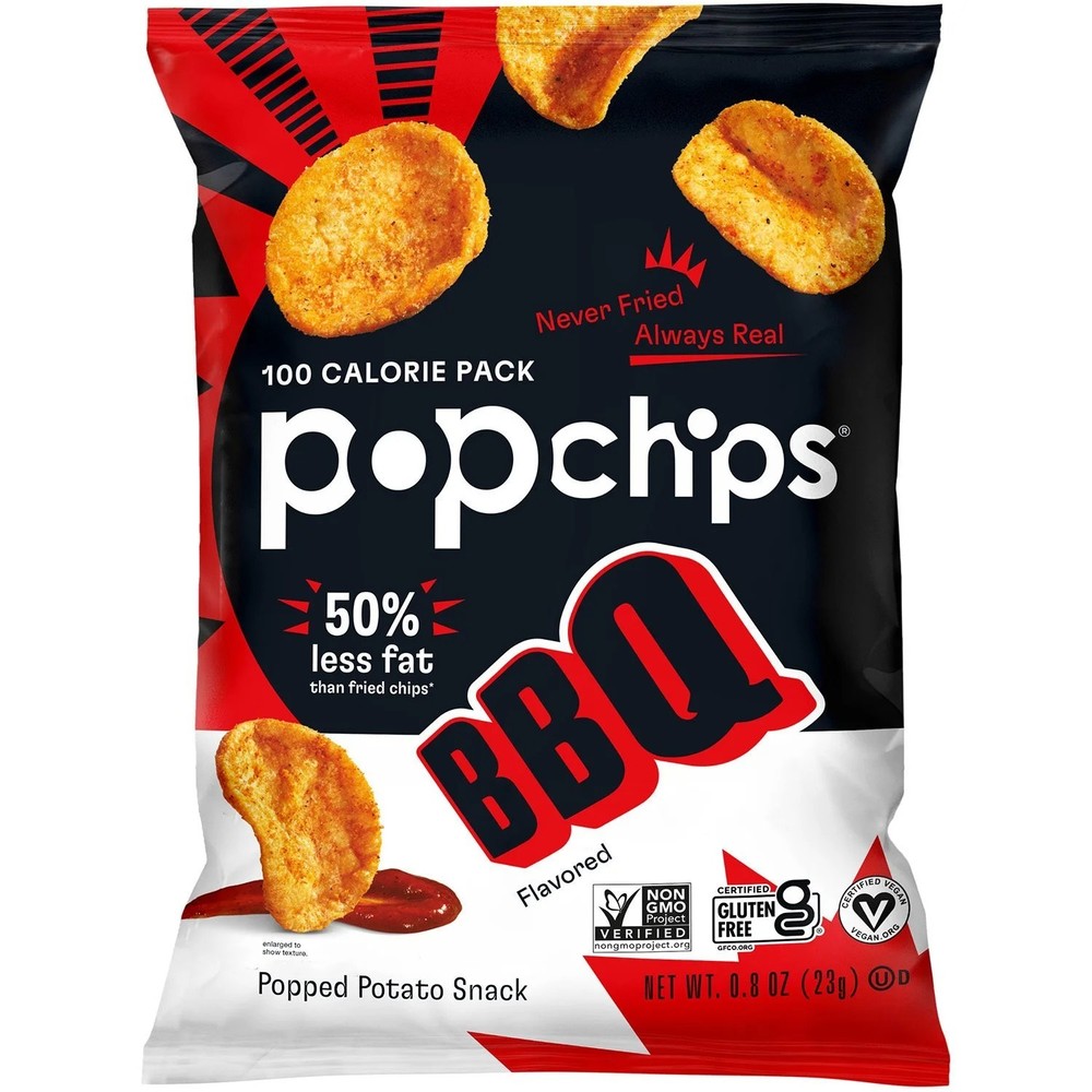 30 PACK Popchips Variety Box, 0.8 oz Bags.
