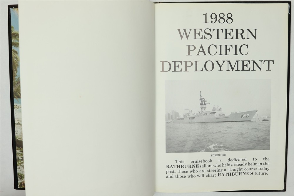 USS Rathburne (FF-1057) 1988 Westpac Deployment Cruise Book