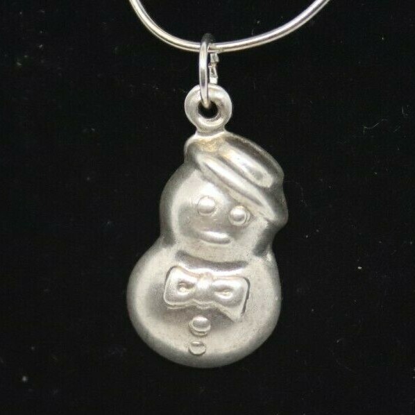Sterling Silver Snowman Charm